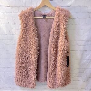 Ellie & Kate Teddy Open Fur Vest